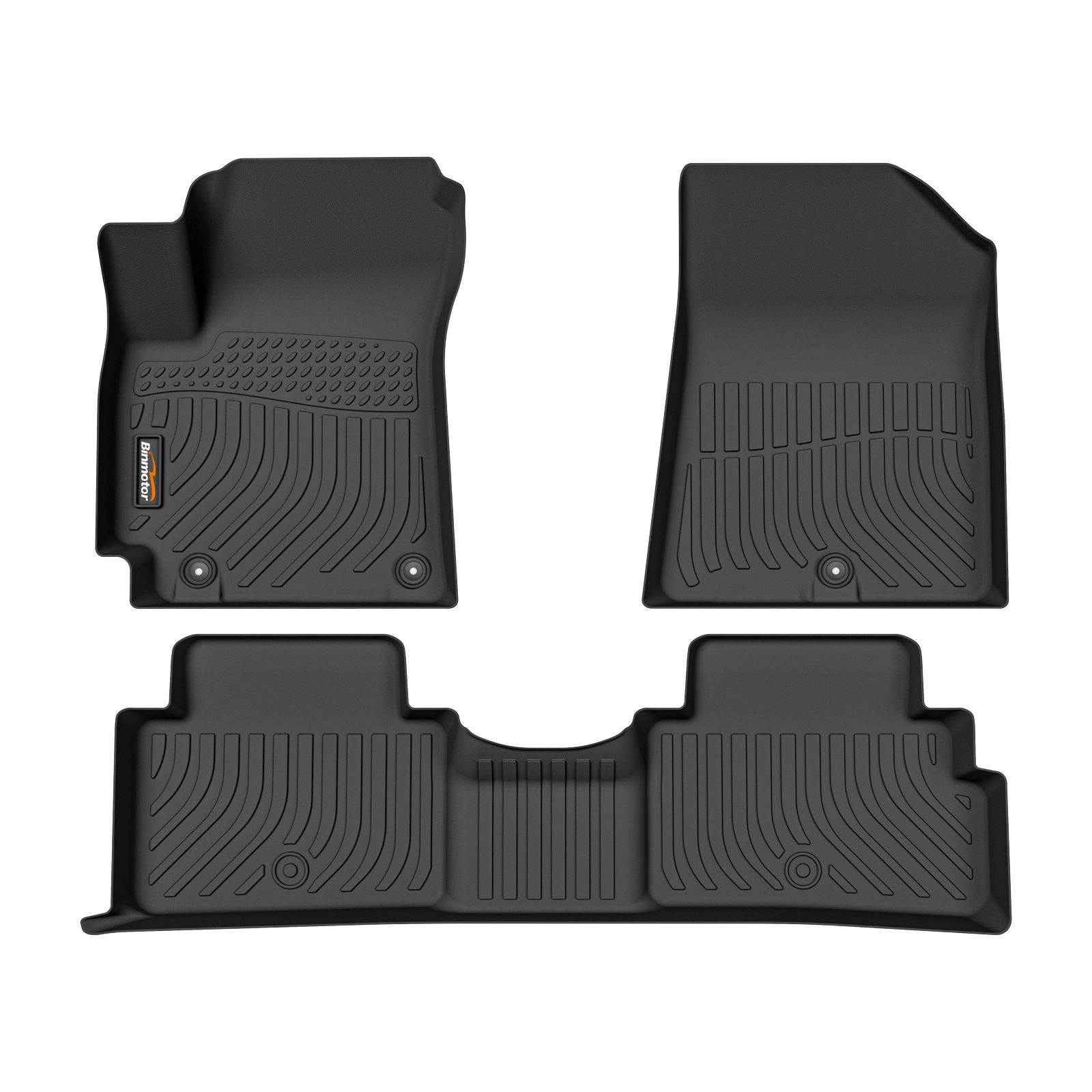 Binmotor-Floor Mats for Kia Soul , 1st & 2nd Row, Floor Liners Fits for Kia Soul, Car Floor Mats Custom Fit for Kia Soul（compatible year 2020-2024）