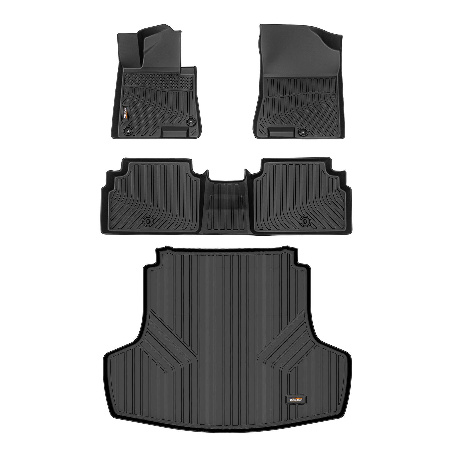 Binmotor Floor Mats For 2023 Prius Prime PHEV Floor Mat And Cargo Liner ...