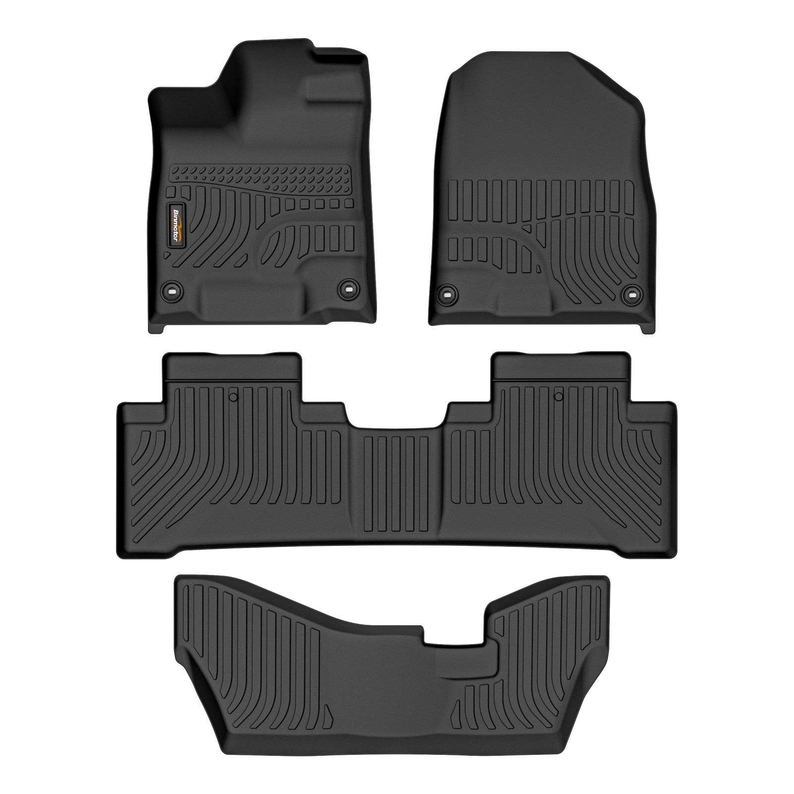 Binmotor All Weather Custom Floor Mats for Volkswagen atlas(6 passenger