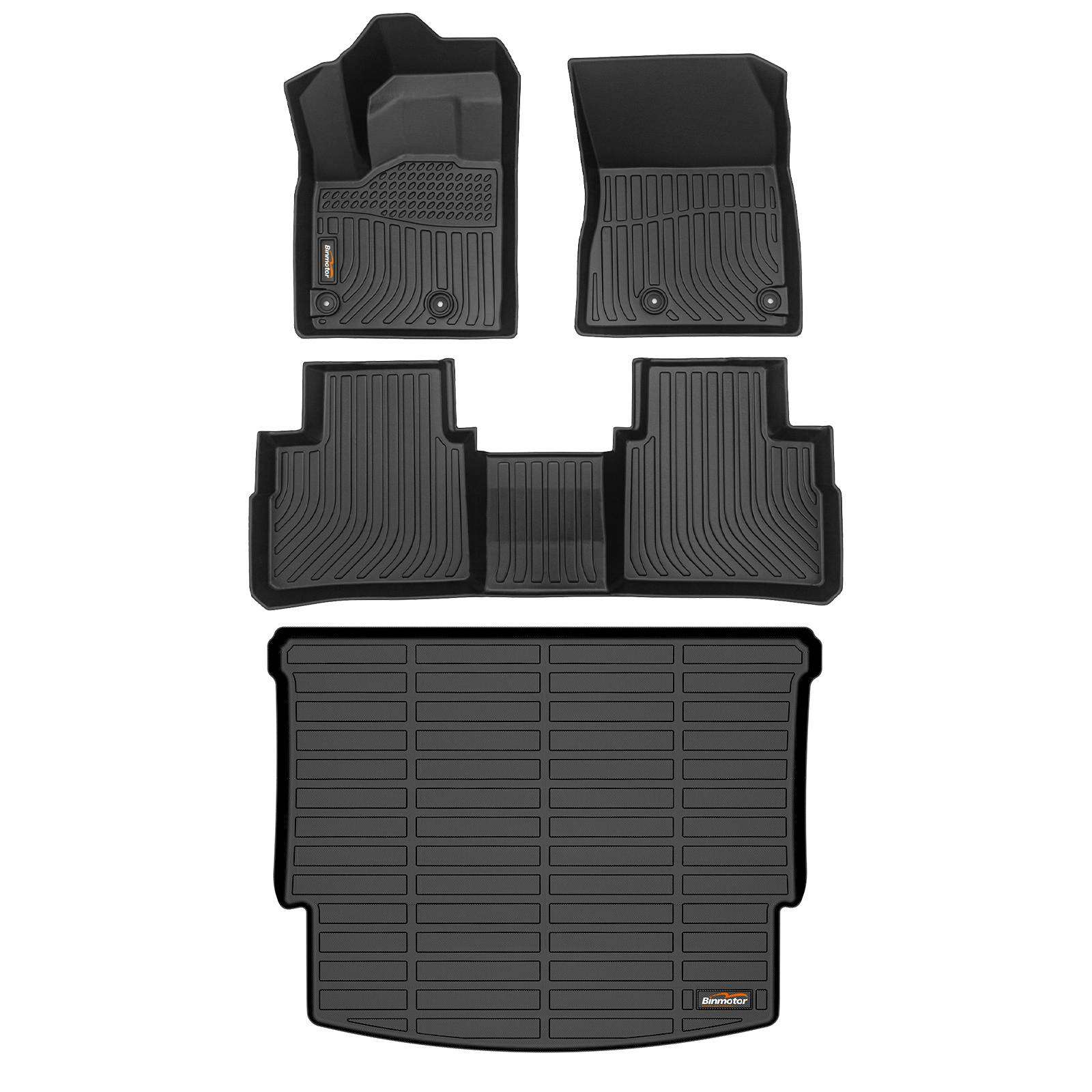 BinmotorFloor Mats & Cargo Liner Set for Nissan Rogue S SV SL