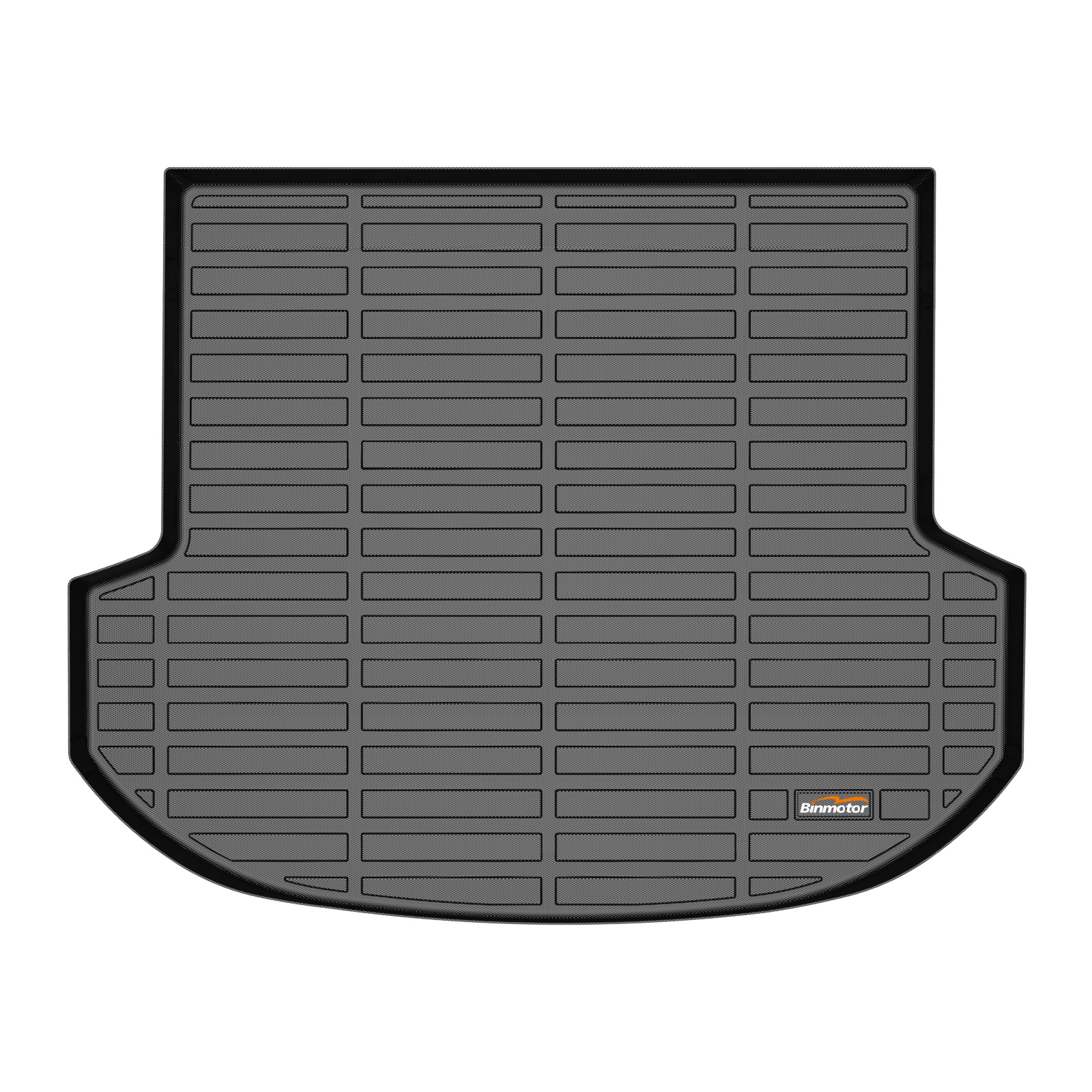 Binmotor-Cargo Liner for All Weather Cargo Liner for Hyundai Santa Fe Hybrid, Custom Fit Car Trunk Mat, Waterproof Easy to Clean Cargo Mat Accessories Black（compatible year 2021-2023）