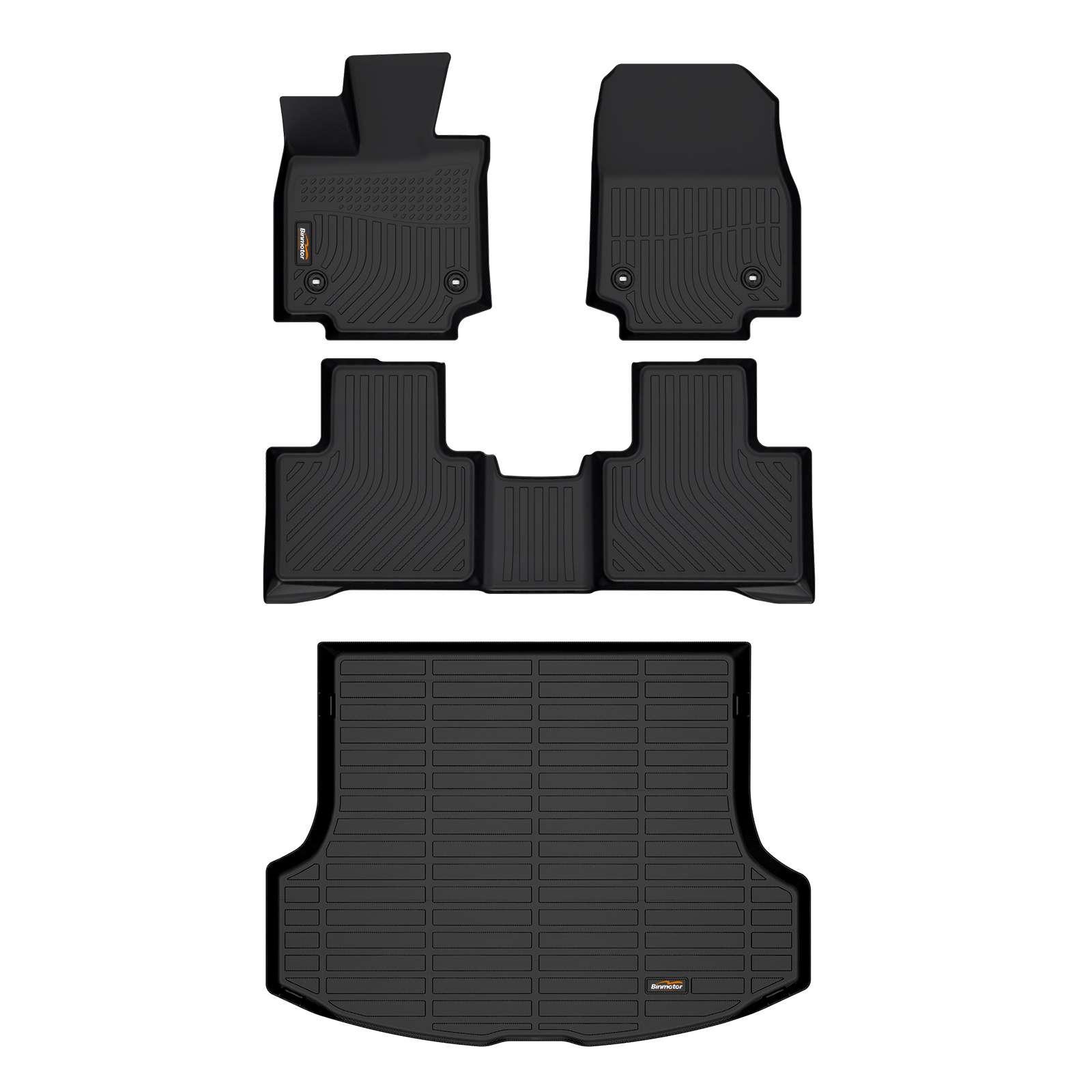 Binmotor-All Weather Floor Mats & Cargo Liner for Lexus RX | RX350 | RX350h | RX500h,Heavy Duty Car Floor Liners-Black RX 350 Accessories（compatible year 2023-2024）