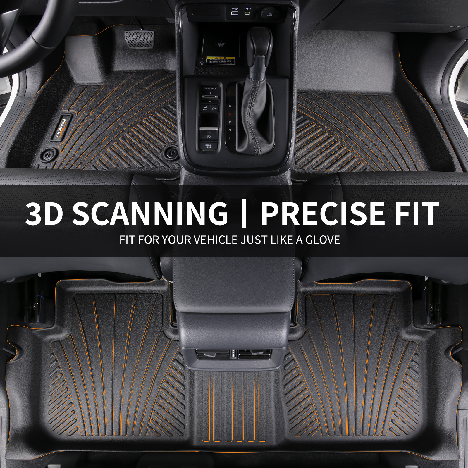Binmotor-Floor Mats All Weather TPE Floor Mats for Dodge Charger AWD Heavy Duty Floor Liners, Car Mats（compatible year 2011-2023）