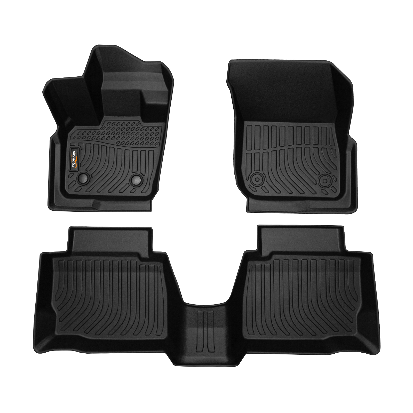 Binmotor-Car Floor Mats & Cargo Mat Set Fit for Ford Fusion (Not Hybrid), Trunk Cargo Liners for Ford Fusion, Waterproof All Weather Protect Custom Fit Mat for Fusion(compatible year 2017-2020)