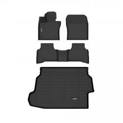 Binmotor-Floor Mats & Cargo Liner Set for Prius Floor Mat and Cargo Liner Set for Toyota Prius Prime(PHEV) , All Weather Protection,Waterproof Car Mats（compatible year 2023）