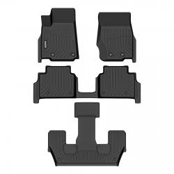 Binmotor-Floor Mats for Jeep Grand cherokee L 6丨Bench Seat, 3 Rows丨All Weather Floor Mats for Jeep Grand cherokee L 6, Thick Waterproof Car Floor Mats for Grand cherokee L 6（compatible year 2021-2024）