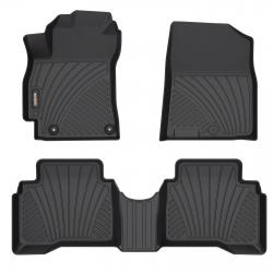 Binmotor-Floor Mats for Kia K5(Only FWD Models) 丨EX丨LX丨LXS丨GT丨GT-Line, 1st & 2nd Row Set, Thick Car Floor Liners（compatible year 2021-2024）